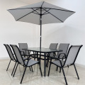 YCYJ 6 seats outdoor table and chair set dining garden table set